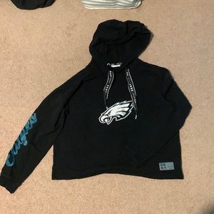 DKNY Cropped Eagles Hoodie